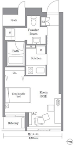 ROOM PLAN <C>